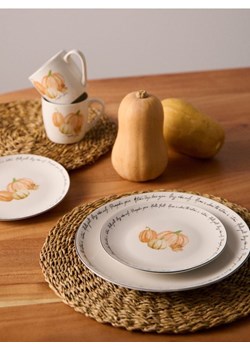 Sinsay - Talerze ceramiczne z nadrukiem dyni 2 pack - wielobarwny ze sklepu Sinsay w kategorii Dom - zdjęcie 185787324