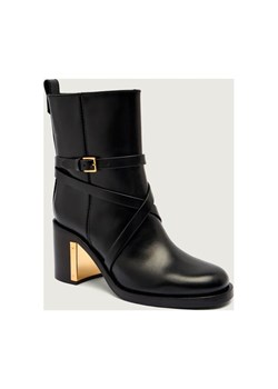 Elisabetta Franchi Skórzane botki na słupku ze sklepu Gomez Fashion Store w kategorii Botki - zdjęcie 185787592