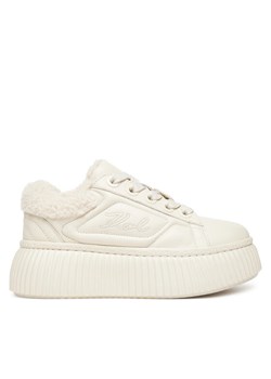 Sneakersy KARL LAGERFELD Kreeper Lo KL42312A Écru ze sklepu eobuwie.pl w kategorii Buty sportowe damskie - zdjęcie 185788892