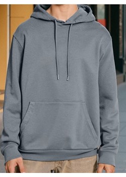 Sinsay - Bluza hoodie basic - niebieski ze sklepu Sinsay w kategorii Bluzy męskie - zdjęcie 185791002