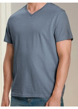 Sinsay - Koszulka basic z dekoltem w serek - szary ze sklepu Sinsay w kategorii T-shirty męskie - zdjęcie 185791041