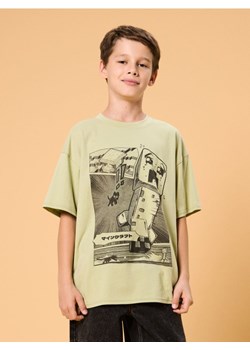 Sinsay - Koszulka oversize Minecraft - green spruce ze sklepu Sinsay w kategorii T-shirty chłopięce - zdjęcie 185791060