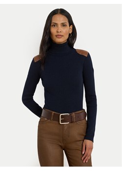 LAUREN RALPH LAUREN Golf 200951386008 Granatowy Slim Fit ze sklepu MODIVO w kategorii Swetry damskie - zdjęcie 185792822