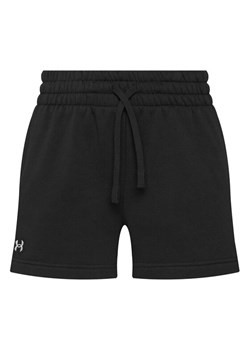 Under Armour Szorty sportowe Rival Fleece Short 1382723-001 Czarny Loose Fit ze sklepu MODIVO w kategorii Szorty - zdjęcie 185792884