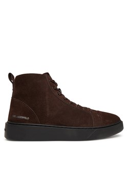 KARL LAGERFELD Sneakersy Flint II KL53353L Brązowy ze sklepu MODIVO w kategorii Buty sportowe męskie - zdjęcie 185792894