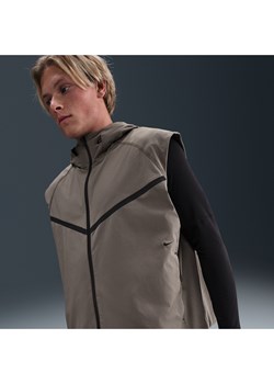 Męski bezrękawnik z tkaniny Dri-FIT Windrunner Nike Tech - Szary ze sklepu Nike poland w kategorii Kamizelki męskie - zdjęcie 185795641