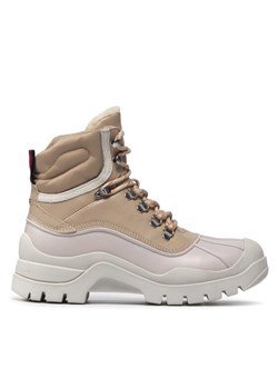 Botki Tommy Hilfiger Warmilined Outdoor Boot FW0FW05973 Beżowy ze sklepu eobuwie.pl w kategorii Śniegowce damskie - zdjęcie 185796261