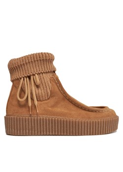 Botki Weekend Max Mara Juglas 2357960934600 Brązowy ze sklepu eobuwie.pl w kategorii Botki - zdjęcie 185796284