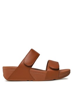 Klapki FitFlop LULU FV6-592 Brązowy ze sklepu eobuwie.pl w kategorii Klapki damskie - zdjęcie 185796304