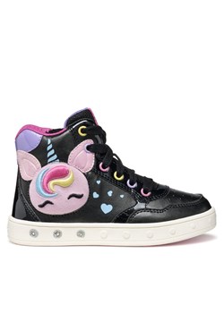 Sneakersy Geox J Skylin J568WD 0NFKN C9240 M Czarny ze sklepu eobuwie.pl w kategorii Buty sportowe dziecięce - zdjęcie 185796381