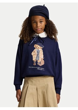 Polo Ralph Lauren Bluza 313979037001 Granatowy Boxy Fit ze sklepu MODIVO w kategorii Bluzy dziewczęce - zdjęcie 185797132