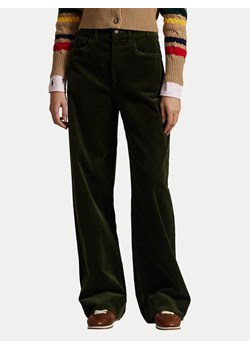 Polo Ralph Lauren Spodnie materiałowe 211A87463001 Zielony Wide Leg ze sklepu MODIVO w kategorii Spodnie damskie - zdjęcie 185797250