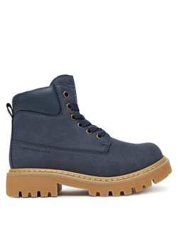Tommy Hilfiger Trapery T3X5-34125-1269 S Granatowy ze sklepu MODIVO w kategorii Buty trekkingowe dziecięce - zdjęcie 185797291