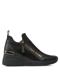 MICHAEL Michael Kors Sneakersy Willis Wedge Trainer 43F3WIFS1D Czarny ze sklepu MODIVO w kategorii Półbuty damskie - zdjęcie 185797304