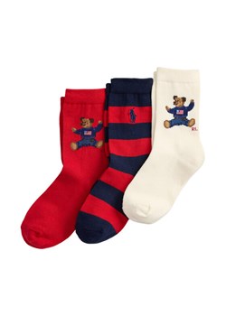 Polo Ralph Lauren Zestaw 3 par wysokich skarpet dziecięcych 447P03263001 Kolorowy ze sklepu MODIVO w kategorii Skarpetki dziecięce - zdjęcie 185797311