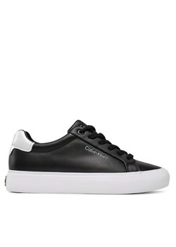 Calvin Klein Sneakersy Vulc Lace Up HW0HW01681 Czarny ze sklepu MODIVO w kategorii Trampki damskie - zdjęcie 185797331