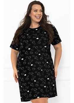 Bawełniana koszula nocna w owce Bonnie, Kolor czarny-wzór, Rozmiar S, Italian Fashion ze sklepu Primodo w kategorii Koszule nocne - zdjęcie 185798340
