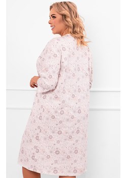 Rozpinana koszula nocna z rękawem 3/4 Galea, Kolor jasnoróżowy-wzór, Rozmiar M, Italian Fashion ze sklepu Primodo w kategorii Koszule nocne - zdjęcie 185798364
