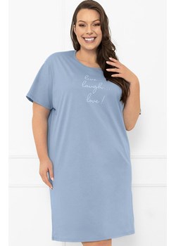 Damska koszula nocna niebieska Ksara, Kolor niebieski, Rozmiar S, Italian Fashion ze sklepu Primodo w kategorii Koszule nocne - zdjęcie 185798370