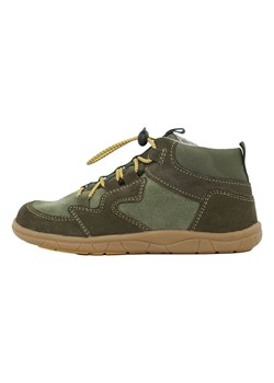 lamino Skórzane buty w kolorze khaki do chodzenia na boso ze sklepu Limango Polska w kategorii Buty zimowe dziecięce - zdjęcie 185798594