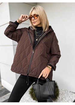 kurtka elinor brązowa one size ze sklepu UBRA w kategorii Kurtki damskie - zdjęcie 185798653