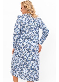 Damska koszula nocna z długim rękawem Boma, Kolor niebieski-wzór, Rozmiar M, Italian Fashion - id: 215148 - marki Italian Fashion - 185799090 Damska koszula nocna z długim rękawem Boma, Kolor niebieski-wzór, Rozmiar M, Italian Fashion ze sklepu Intymna w kategorii Koszule nocne - zdjęcie 185799090