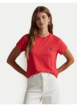 Polo Ralph Lauren T-Shirt 211898698035 Czerwony Regular Fit ze sklepu MODIVO w kategorii Bluzki damskie - zdjęcie 185800854