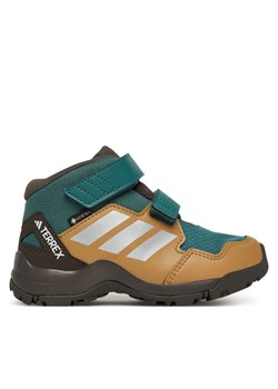 adidas Trekkingi Terrex Skychaser Mid GORE-TEX Hiking JS2092 Zielony ze sklepu MODIVO w kategorii Buty trekkingowe dziecięce - zdjęcie 185800862