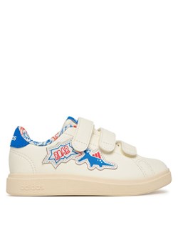 adidas Sneakersy Advantage 2.0 Dino Shoes Kids JP6162 Écru ze sklepu MODIVO w kategorii Buty sportowe dziecięce - zdjęcie 185800904
