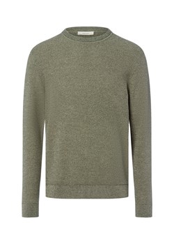 Selected Męski sweter z dzianiny - SLHRoss Mężczyźni Bawełna oliwkowy marmurkowy ze sklepu vangraaf w kategorii Swetry męskie - zdjęcie 185801240