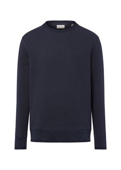 Gant Bluza męska Mężczyźni Bawełna granatowy wypukły wzór tkaniny ze sklepu vangraaf w kategorii Bluzy męskie - zdjęcie 185801253