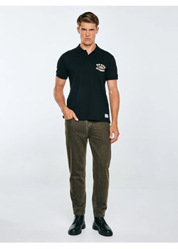 Koszulka męska polo czarna Livier 906 ze sklepu Big Star w kategorii T-shirty męskie - zdjęcie 185801741