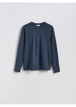 Reserved - Longsleeve regular - granatowy ze sklepu Reserved w kategorii T-shirty męskie - zdjęcie 185802281