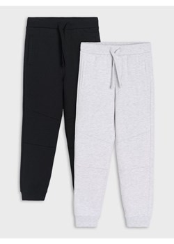 Sinsay - Spodnie slim z przeszyciami 2 pack - czarny ze sklepu Sinsay w kategorii Spodnie dziewczęce - zdjęcie 185804113