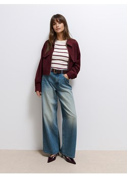 Mohito - Jeansy wide leg - granatowy ze sklepu Mohito w kategorii Jeansy damskie - zdjęcie 185804712
