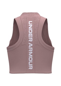 Damski top treningowy Under Armour UA HeatGear Rib Tank - beżowy ze sklepu Sportstylestory.com w kategorii Bluzki damskie - zdjęcie 185805890