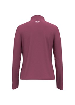 Damska bluza treningowa Under Armour UA Tech WM Tape Half Zip - różowa ze sklepu Sportstylestory.com w kategorii Bluzy damskie - zdjęcie 185805922
