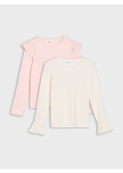 Sinsay - Koszulki z długimi rękawami 2 pack - wielobarwny ze sklepu Sinsay w kategorii Bluzki dziewczęce - zdjęcie 185811554