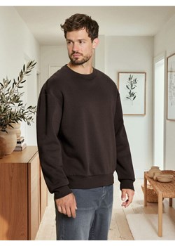 Sinsay - Bluza basic comfort fit - brązowy ze sklepu Sinsay w kategorii Bluzy męskie - zdjęcie 185811620