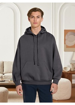 Sinsay - Bluza hoodie comfort fit - szary ze sklepu Sinsay w kategorii Bluzy męskie - zdjęcie 185811622