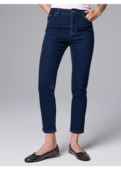 Sinsay - Spodnie jeansowe mom comfort fit - niebieski ze sklepu Sinsay w kategorii Jeansy damskie - zdjęcie 185811882