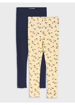 Sinsay - Prążkowane legginsy 2 pack - wielobarwny ze sklepu Sinsay w kategorii Spodnie dziewczęce - zdjęcie 185811904
