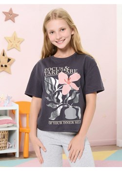 Sinsay - Koszulka z błyszczącym nadrukiem - szary ze sklepu Sinsay w kategorii T-shirty chłopięce - zdjęcie 185811932