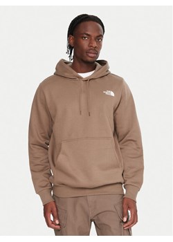 The North Face Bluza Simple Dome NF0A89FC Brązowy Regular Fit ze sklepu MODIVO w kategorii Bluzy męskie - zdjęcie 185813461