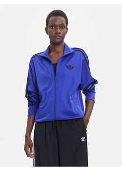adidas Bluza adicolor Classic Firebird JX6462 Niebieski Loose Fit ze sklepu MODIVO w kategorii Bluzy damskie - zdjęcie 185813470