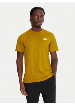 The North Face T-Shirt Simple Dome NF0A87NG Żółty Regular Fit ze sklepu MODIVO w kategorii T-shirty męskie - zdjęcie 185813573
