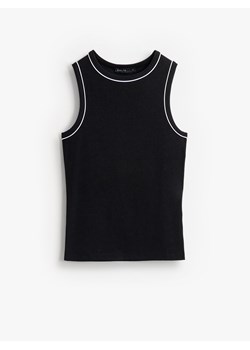 Mohito - Czarny top basic - czarny ze sklepu Mohito w kategorii Bluzki damskie - zdjęcie 185814364