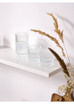 Sinsay - Ryflowane szklanki 4 pack - biały ze sklepu Sinsay w kategorii Dom - zdjęcie 185815503