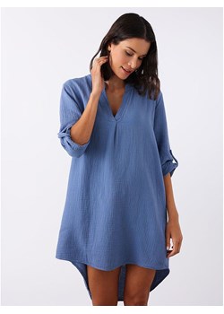 Zwillingsherz Tunika "Rom" w kolorze niebieskim ze sklepu Limango Polska w kategorii Bluzki damskie - zdjęcie 185816404