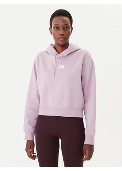 The North Face Bluza Essential NF0A89EX Fioletowy Regular Fit ze sklepu MODIVO w kategorii Bluzy damskie - zdjęcie 185816972